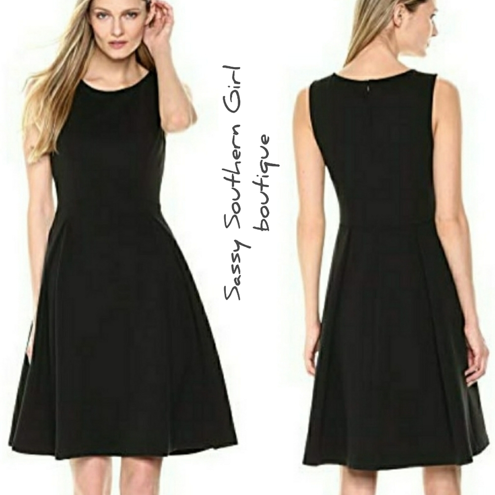 🆕⭐Black lined fit and flare dress⭐